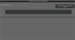 Desktop Screenshot of mighty-intl.com
