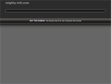 Tablet Screenshot of mighty-intl.com
